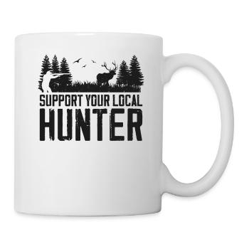 Buck Deer Hunting Hunter Support - Tasse - Weiß - Rechts