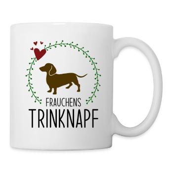 Frauchens Trinknapf - Tasse - Weiß - Rechts