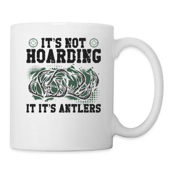 Buck Deer Hunting Hunter Vintage - Mug blanc - blanc - Droite