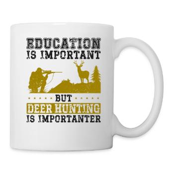 Buck Deer Hunting Hunter Vintage - Mug - white - Right