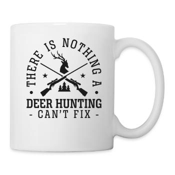 Buck Deer Hunting Hunter There Is - Mug - white - Right