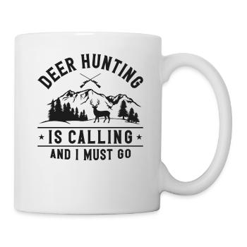Chasse au cerf chasseur de cerfs - Mug blanc - blanc - Droite