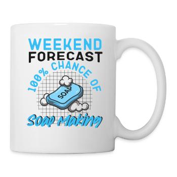 Week-end d’artisanat de fabrication de savon - Mug blanc - blanc - Droite