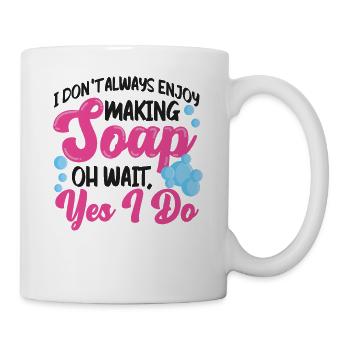 Fabrication de savon Artisanat Je ne le fais pas - Mug blanc - blanc - Droite