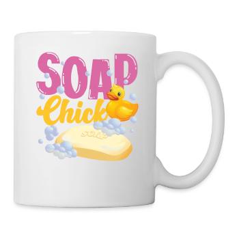 Fabrication de savon Artisanat Savon de poulet - Mug blanc - blanc - Droite