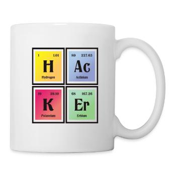 Hacker | Periodic Table of Elements - Mug - white - Right