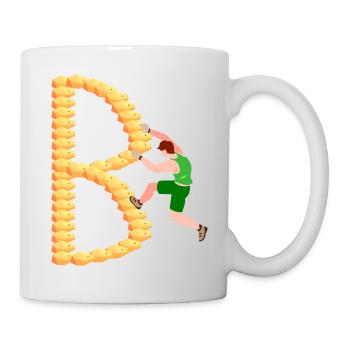 Climbing, Bouldering, Sport Climbing, Climbing Wall, Top - Mug - white - Right