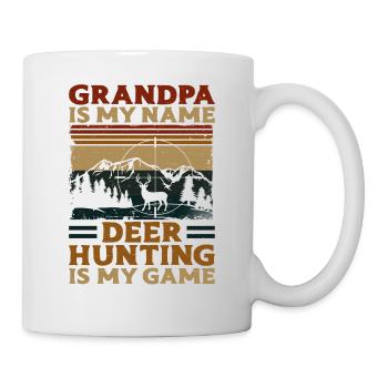 Buck Deer Hunting Hunter - Tasse - Weiß - Rechts