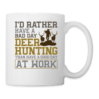Chasseur de cerfs buck J’aurais - Mug blanc - blanc - Droite