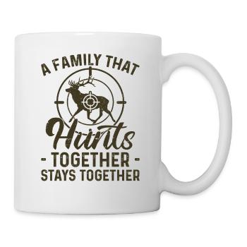 Buck Deer Hunting Hunter Family A - Mug - white - Right