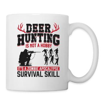 Buck Deer Hunting Hunter Zombie - Mug - white - Right