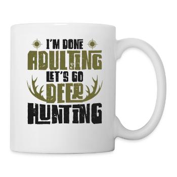 Chasseur de cerfs Buck J’ai terminé - Mug blanc - blanc - Droite