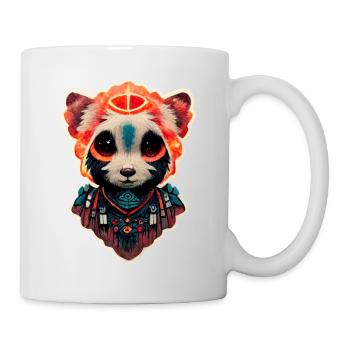 Red Panda Shaman Spirit Synthwave Galaxie - Mug blanc - blanc - Droite