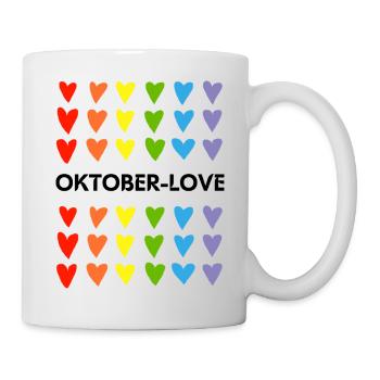 Oktober-Pride - Tasse - Weiß - Rechts