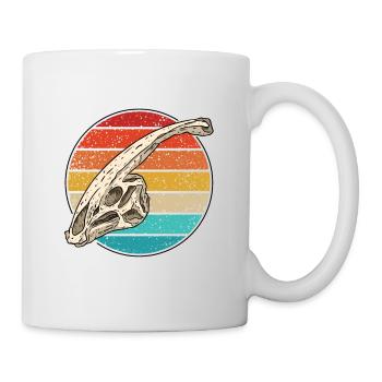 Parasaurolophu Vintage Dinosaur Dino Skull - Mug - white - Right