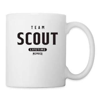 Team Scout Lifetime Member Personalized Name - Mug - white - Right