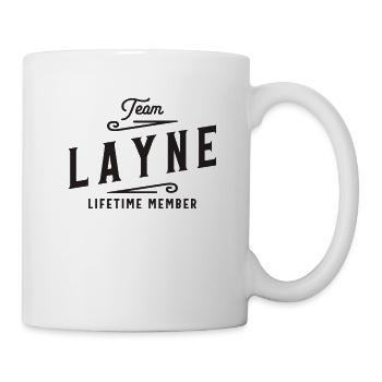 Team Layne Lifetime Member Personalized Name - Mug - white - Right