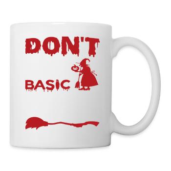 Don't be a basic witch Halloween - Mug - white - Right