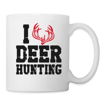 Buck Deer Hunting Hunter Heart I - Mug - white - Right
