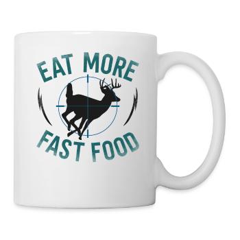 Chasseur de cerfs buck mange plus - Mug blanc - blanc - Droite