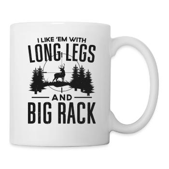 Chasseur de cerfs buck que j’aime - Mug blanc - blanc - Droite