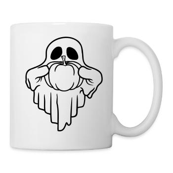 Halloween Pumpkin Ghost Comic - Mug - white - Right