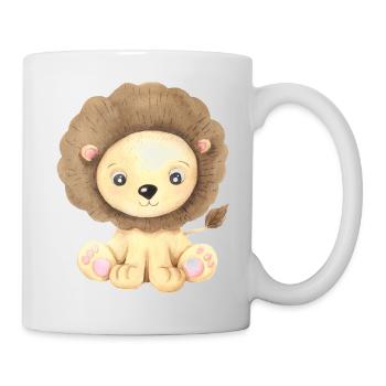 Cute Lion Baby Africa Savannah Safari Lion King - Mug - white - Right