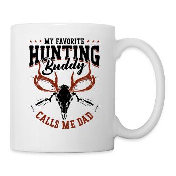 Buck Deer Hunting Hunter Dad - Mug - white - Right