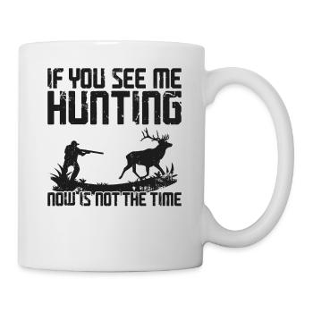 Chasseur de cerfs buck si vous - Mug blanc - blanc - Droite
