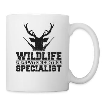 Buck Deer Hunting Hunter Wildlife - Tasse - Weiß - Rechts