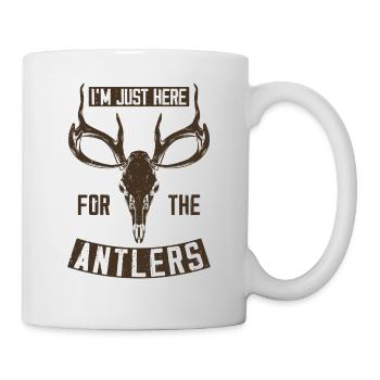 Buck Deer Hunting Hunter Vintage - Tasse - Weiß - Rechts