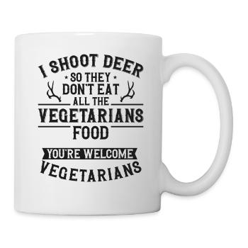 Buck Deer Hunting Hunter - Tasse - Weiß - Rechts