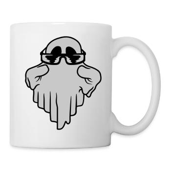 Sonnenbrille Geist Comic Halloween - Tasse - Weiß - Rechts