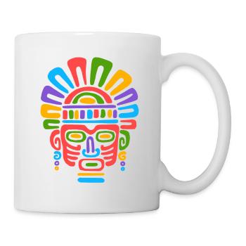 Culture of the Incas, Mayans and Aztecs - Mug - white - Right