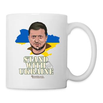 Zelensky Stand with Ukraine - Tasse - Weiß - Rechts