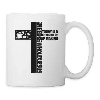 Fabrication de savon Fabrication de jésus Foi - Mug blanc - blanc - Droite