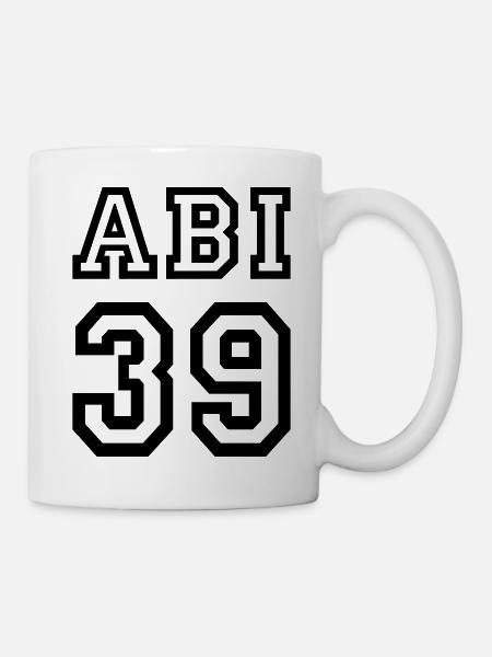 ABI 39 - Abitur 2039 - Abiturienten Baby Geburt - Tasse - Weiß