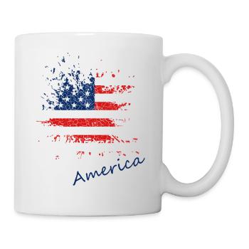 America USA - Tasse - Weiß - Rechts