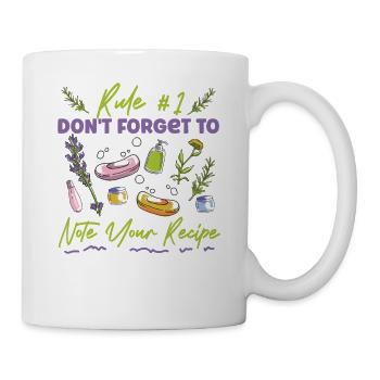 Soap Making Crafting Rule #1 Don't - Mug - white - Right