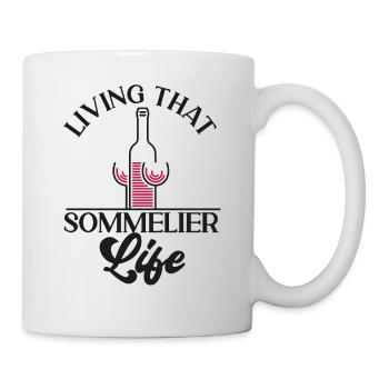 Sommelier Wine Drinking Tasting - Tasse - Weiß - Rechts