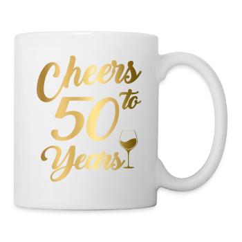 Cheers To 50 Years 50th Birthday Party Team - Mug - white - Right