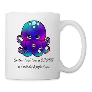 Pieuvre - Mug blanc - blanc - Droite