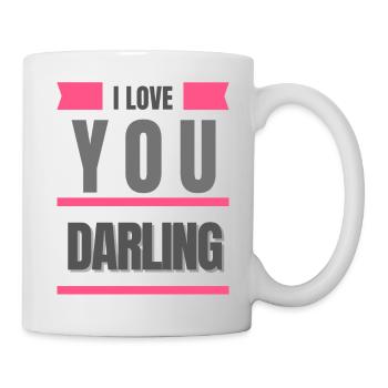 I love darling - Mug - white - Right