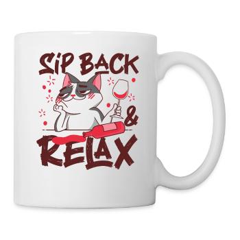 Sommelier Wine Drinking Tasting - Mug - white - Right