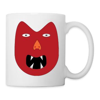 Monster Vampir - Tasse - Weiß - Rechts