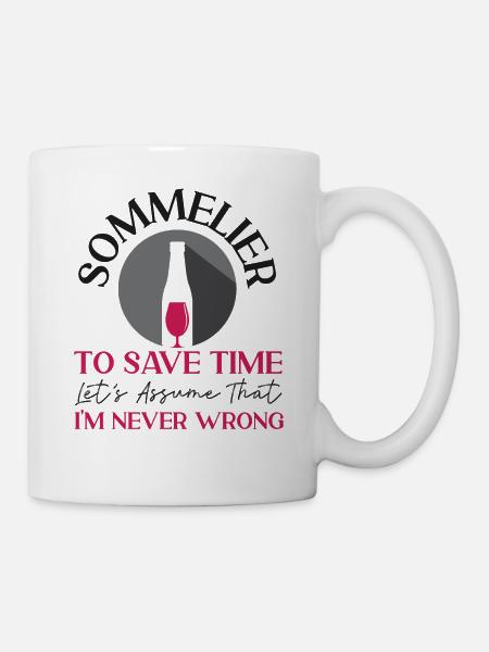 Sommelier Wine Drinking Tasting - Tasse - Weiß
