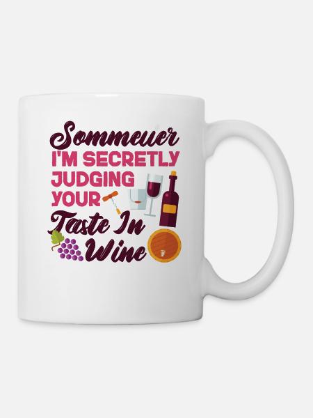 Sommelier Wine Drinking Tasting - Tasse - Weiß