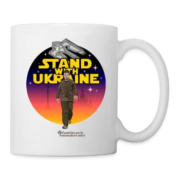 Selenskyj Stand with Ukraine - Tasse - Weiß - Rechts