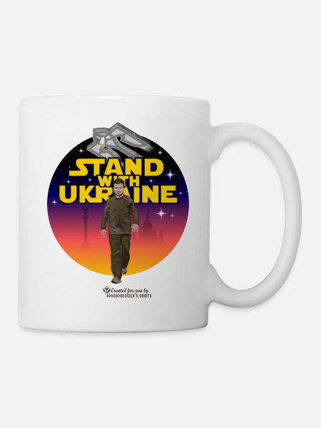 Selenskyj Stand with Ukraine - Tasse - Weiß