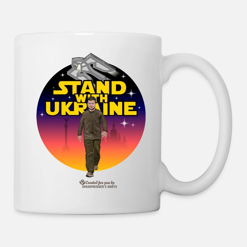 Selenskyj Stand with Ukraine - Tasse - Weiß